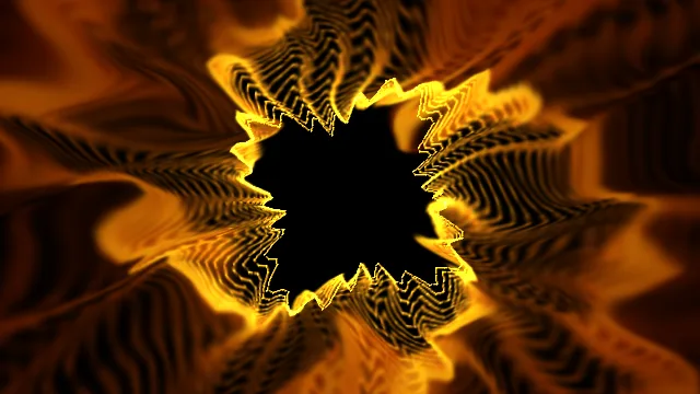 Il visualizzatore G-Drop, preset Amber Tunnel